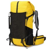 POWER KING 30L Expandable Hiking Backpack, Yellow, 30L to 40L