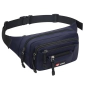 AirZyx Dark Blue Waterproof Bumbag Waist Pack, Plus Size