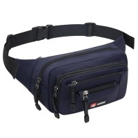 AirZyx Dark Blue Waterproof Bumbag Waist Pack, Plus Size