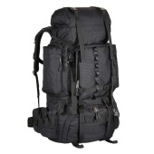 Amazon Basics Internal Frame Hiking Backpack with Rainfly, 75 L, Black