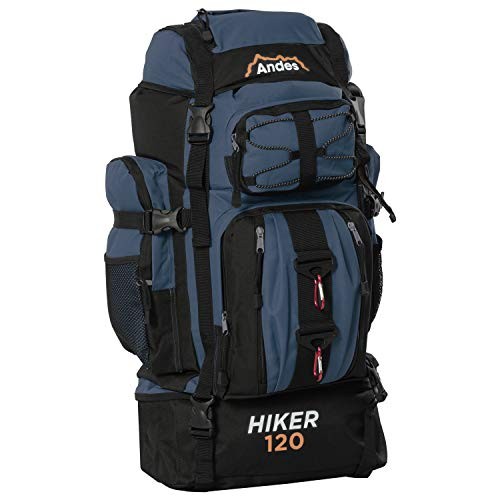 Andes Adtrek Navy Blue 120L Hiker Backpack