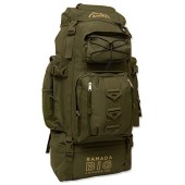 Andes Ramada 120L Extra Large Hiking and Camping Backpack, Olive Green
