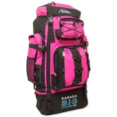 Andes Ramada 120L Extra Large Hiking and Camping Backpack, Pink