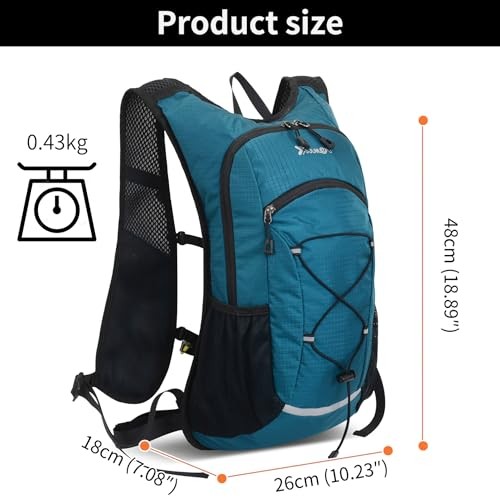 Asnewkit Ultra Lightweight 20L Waterproof Backpack, Lake Blue-1