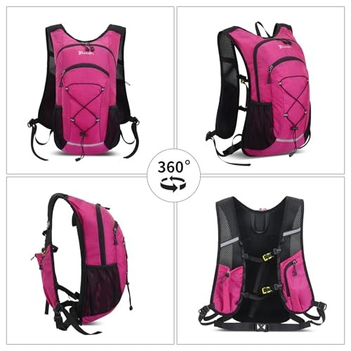 Asnewkit Ultra Lightweight 20L Waterproof Backpack, Red-1