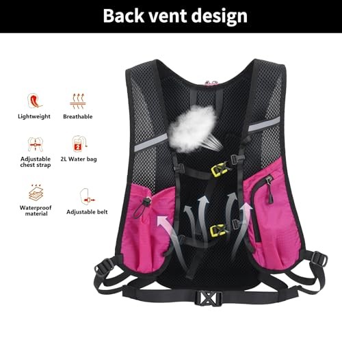 Asnewkit Ultra Lightweight 20L Waterproof Backpack, Red-4