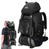 Aytop 90L Hiking Backpack, Waterproof Internal Frame Camping Rucksack, Black
