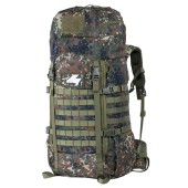 BACKFERRY 75L Tactical Backpack with Internal Frame, MOLLE and Hydration System, Flecktarn Camo