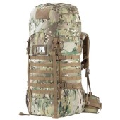 BACKFERRY 75L Tactical Backpack with Internal Frame, MOLLE and Hydration System, At Camo