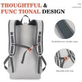 BAGPARKK 35L Extra Large Lightweight Packable Hiking Backpack, Light Gray