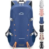 BAGPARKK 35L Lightweight Packable Travel Hiking Backpack Daypack, Navy, 35L Extra Large