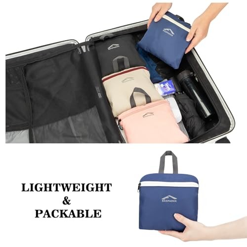 BAGPARKK 35L Lightweight Packable Hiking Backpack, Navy Blue, Extra Large-6