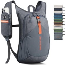 BECOJADDE 15L Foldable Hiking Backpack, Grey