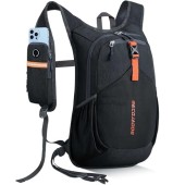 BECOJADDE 18L Foldable Hiking Backpack, Black