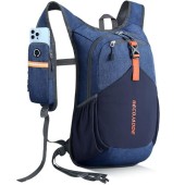 BECOJADDE 18L Foldable Hiking Backpack, Navy