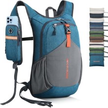 BECOJADDE 18L Foldable Hiking Backpack, Turquoise