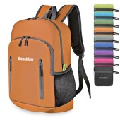 Bekahizar 20L Ultra Lightweight Foldable Hiking Daypack, Orange