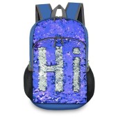 Bekahizar 20L Ultra Lightweight Foldable Hiking Daypack, Silver Blue