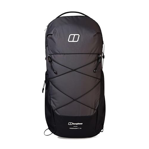 Berghaus Freeflow 24 Backpack with Air Frame Suspension, Lumbar Pad and Integrated Raincover, Grey