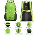 Besrina 40L Hiking Backpack, water-resistant travel rucksack with reflective strips