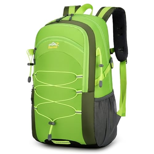Besrina 40L Hiking Backpack, water-resistant travel rucksack with reflective strips
