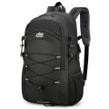 Besrina 40L Hiking Backpack, Black, water-resistant daypack with reflective strips