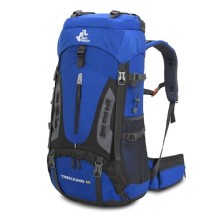 Bseash 60L Waterproof Lightweight Hiking Backpack with Rain Cover, Blue