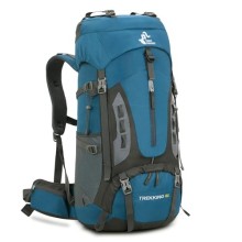 Bseash 60L Waterproof Lightweight Hiking Backpack with Rain Cover, Blue Green