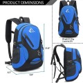 Bseash Blue Small 20L Outdoor Hiking Backpack, Lightweight Waterproof Daypack for Kids