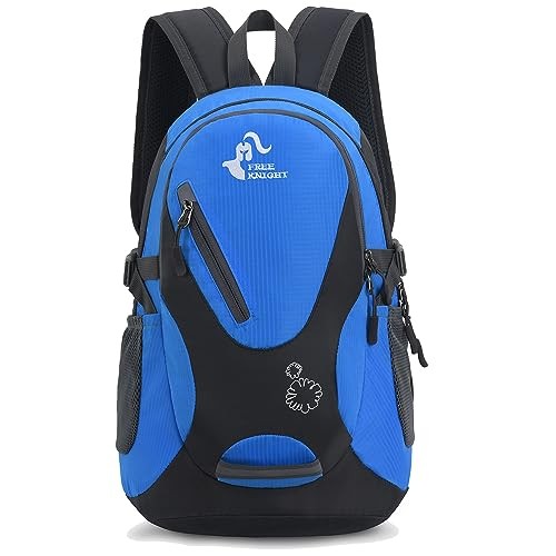 Bseash Blue Small 20L Outdoor Hiking Backpack, Lightweight Waterproof Daypack for Kids-7