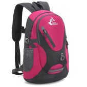 Bseash Small 20L Outdoor Hiking Backpack, Rose Red