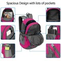 Bseash Small 20L Outdoor Hiking Backpack, Rose Red