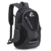 Bseash Small 20L Hiking Backpack, Black, Lightweight Waterproof Daypack for Kids