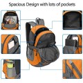 Bseash Small 20L Outdoor Hiking Backpack, Orange, Lightweight Waterproof Daypack for Kids