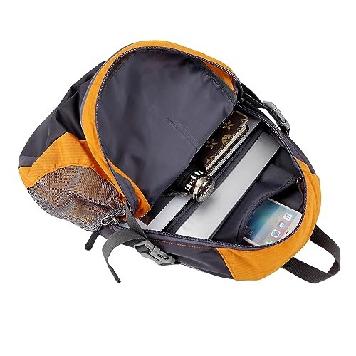 Bseash Small 20L Outdoor Hiking Backpack, Orange, Lightweight Waterproof Daypack for Kids-6