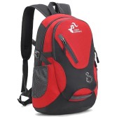 Bseash Small 20L Outdoor Hiking Backpack, Red, Lightweight Waterproof Daypack for Kids
