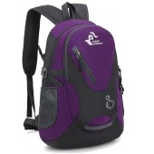 Bseash Small 20L Hiking Backpack, Lightweight Waterproof Daypack for Kids, Purple