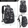 Bseash Small 20L Outdoor Hiking Backpack, Black Camo