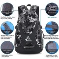Bseash Small 20L Outdoor Hiking Backpack, Black Camo