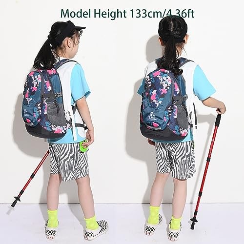 Bseash Small 20L Outdoor Hiking Backpack, Pink Camo-5