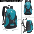 Bseash Small 20L Outdoor Hiking Backpack, Lake Green