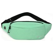 szyanlai Bum Bag Waist Fanny Pack with Headphone Jack, Adjustable Belt, Green, L
