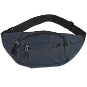 kuou Waterproof Bumbag Waist Pack with 4 Zip Pockets, Blue