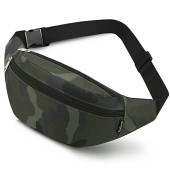 Ridirun Camogreen Waterproof Waist Bag, Bumbag for Hiking, Running and Travel