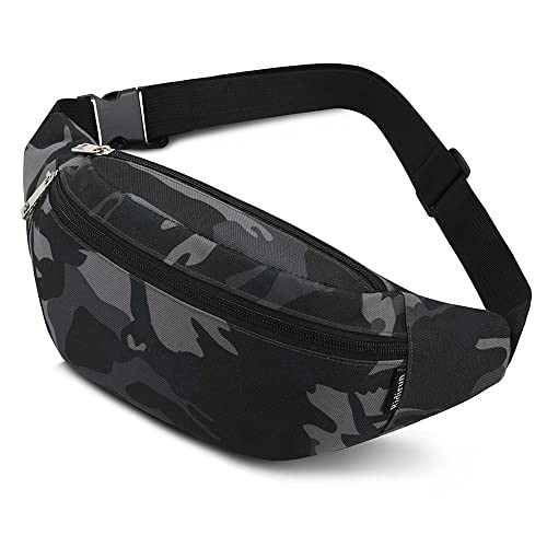 Ridirun Camoblack Waterproof Waist Bag Bumbag