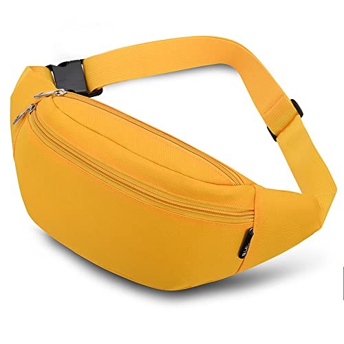 Ridirun Waterproof Waist Bag Bumbag, Yellow