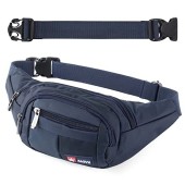 AirZyx Waist Bag for Running and Hiking, Darkblue-ex