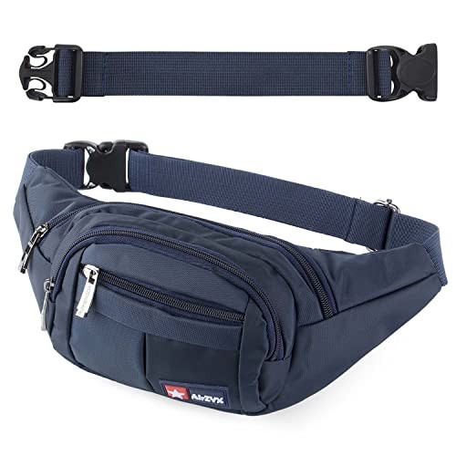 AirZyx Running and Hiking Waist Bag, Darkblue-ex-belt