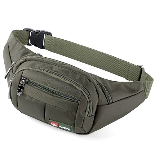 AirZyx Olive Waist Bag for Running and Hiking