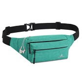 JAZUX Lightgreen Bum Bag with Adjustable Belt